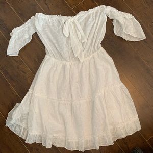 Princess polly white off the shoulder dress